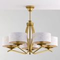 Jupiter 2110 - Hanglamp met staaf KASZMIR 5xE27/15W/230V wit/goud/marmerdecor