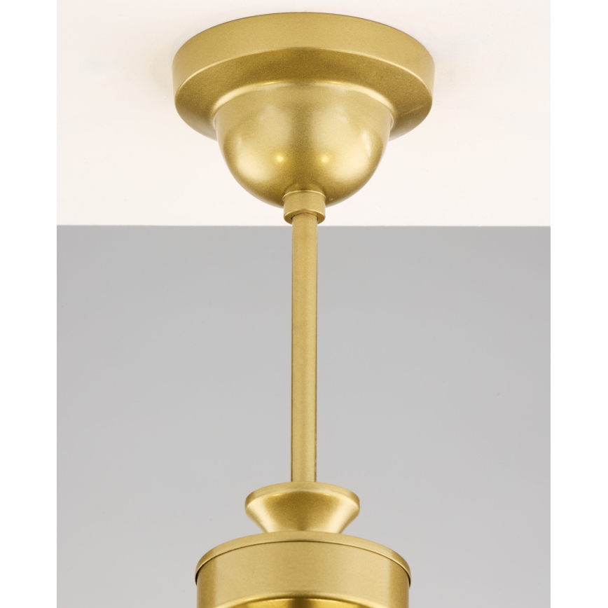 Jupiter 2110 - Hanglamp met staaf KASZMIR 5xE27/15W/230V wit/goud/marmerdecor