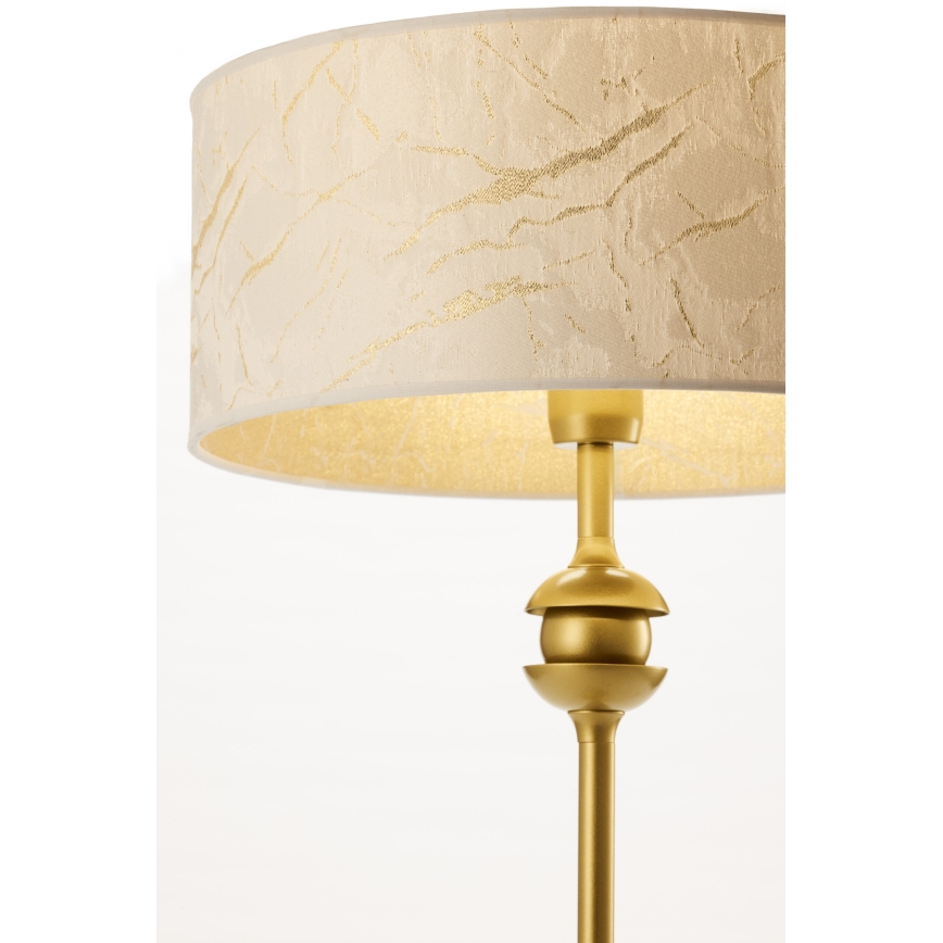 Jupiter 2112 - Tafellamp KASZMIR 1xE27/15W/230V wit/goud/marmerdecor
