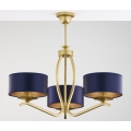 Jupiter 2113 - KASZMIR staafkroonluchter 3xE27/15W/230V blauw/goud
