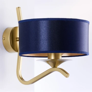 Jupiter 2115 - Wandlamp KASZMIR 1xE27/15W/230V blauw/goud