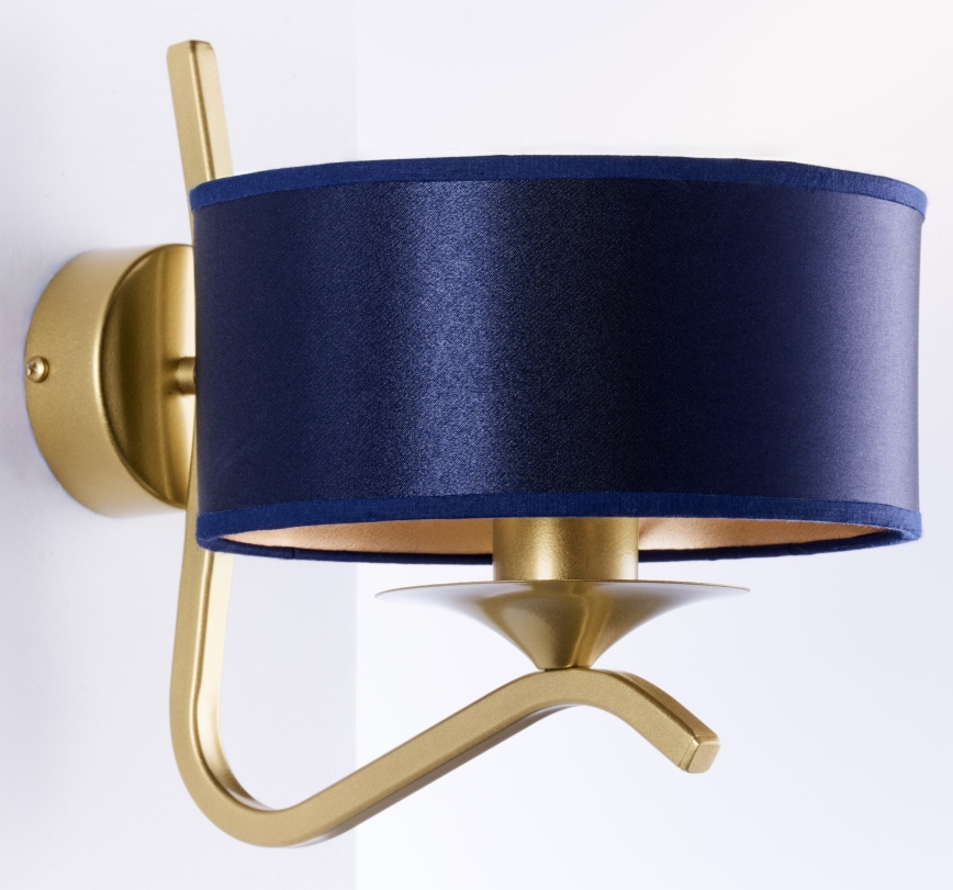 Jupiter 2115 - Wandlamp KASZMIR 1xE27/15W/230V blauw/goud