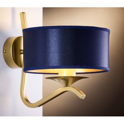 Jupiter 2115 - Wandlamp KASZMIR 1xE27/15W/230V blauw/goud