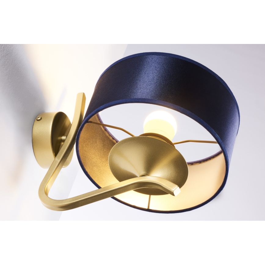 Jupiter 2115 - Wandlamp KASZMIR 1xE27/15W/230V blauw/goud