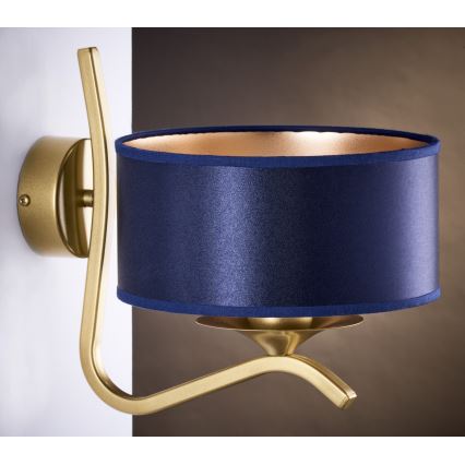 Jupiter 2115 - Wandlamp KASZMIR 1xE27/15W/230V blauw/goud