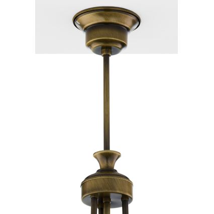 Jupiter 2134 - Kroonluchter met stang CARMEN 1xE27/15W/230V brons/patina