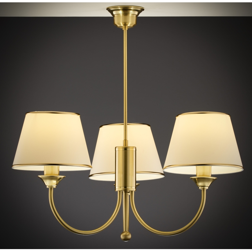 Jupiter 284- CL 3 - Klassieke hanglamp met stang 3xE27/60W/230V