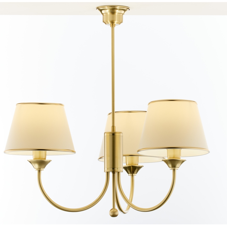 Jupiter 284- CL 3 - Klassieke hanglamp met stang 3xE27/60W/230V