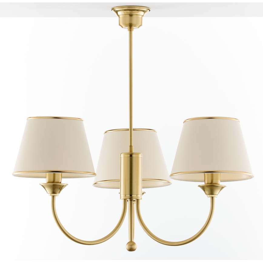 Jupiter 284- CL 3 - Klassieke hanglamp met stang 3xE27/60W/230V