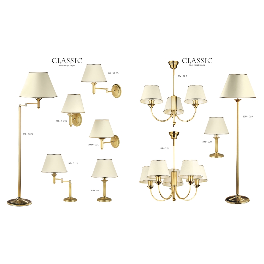 Jupiter 287 - CL K M - Wandlamp CLASSIC 1xE27/60W/230V