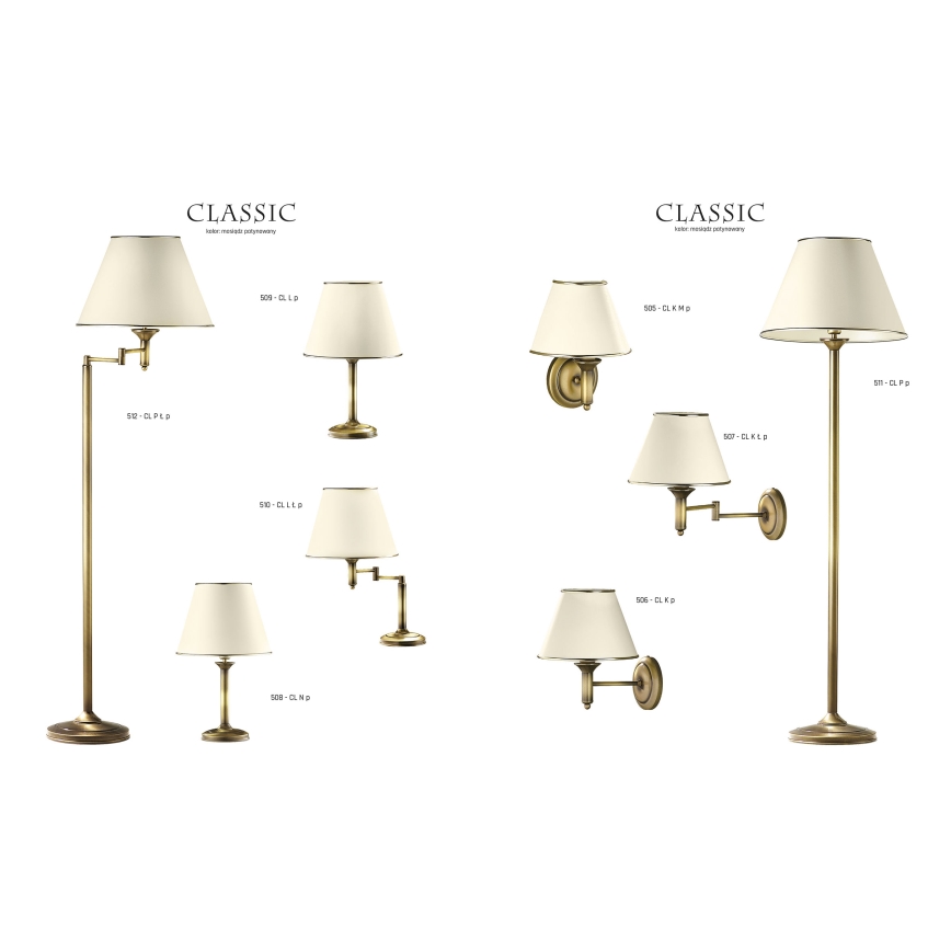 Jupiter 511 - CL P p - Vloerlamp CLASSIC 1xE27/60W/230V