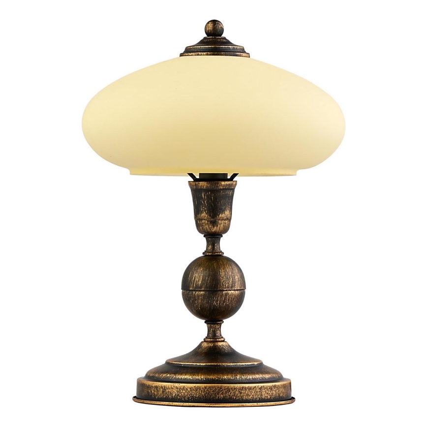 Jupiter - Tafellamp BOLERO 1xE14/40W/230V beige/brons/patina