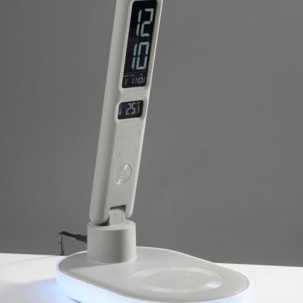 JUST LIGHT. 11018-16 - LED RGBW Dimbare touch tafellamp met draadloos opladen TINA LED/4W/230V wit