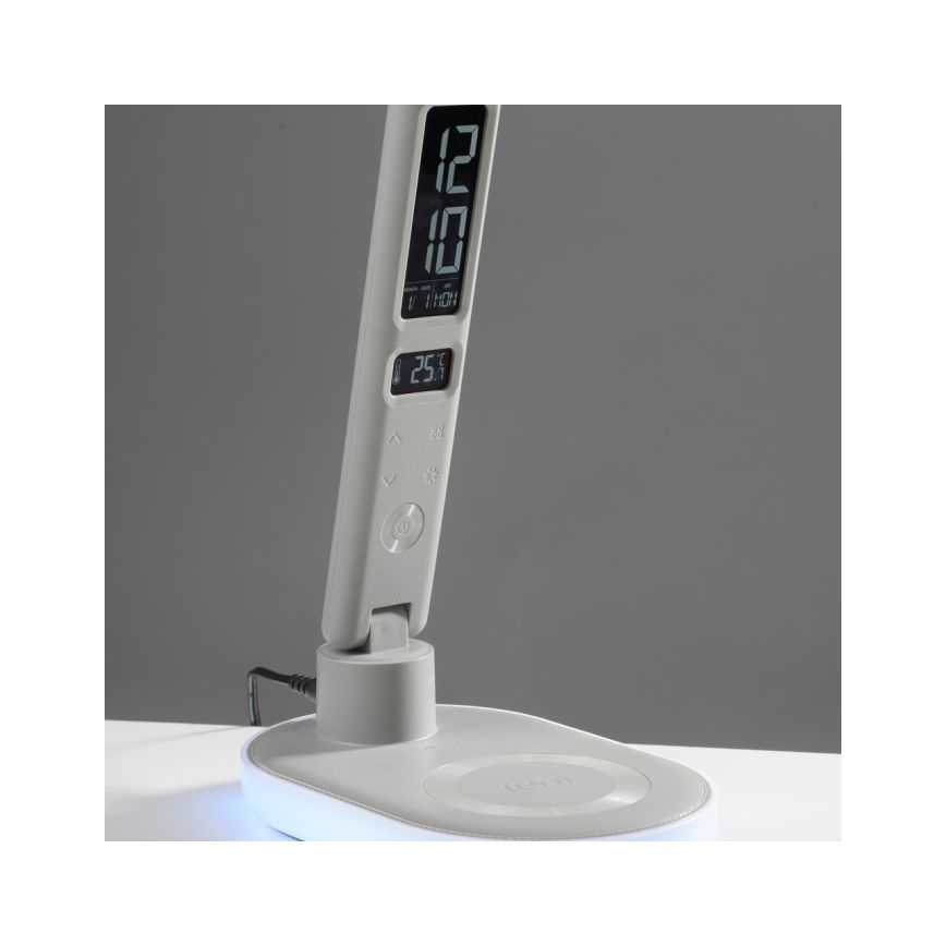 JUST LIGHT. 11018-16 - LED RGBW Dimbare touch tafellamp met draadloos opladen TINA LED/4W/230V wit