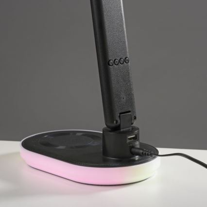 JUST LIGHT. 11018-18 - LED RGBW LED Dimbare touch tafellamp met draadloos opladen TINA LED/4W/230V