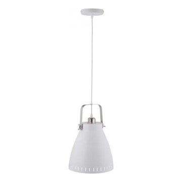 JUST LIGHT. 11060-16 - Hanglamp aan een koord EVA 1xE27/60W/230V diameter 26,5 cm wit