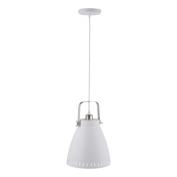 JUST LIGHT. 11060-16 - Hanglamp aan een koord EVA 1xE27/60W/230V diameter 26,5 cm wit