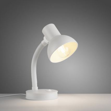 JUST LIGHT. 11080-16 - Flexibele bureaulamp FLEXI 1xE27/25W/230V wit