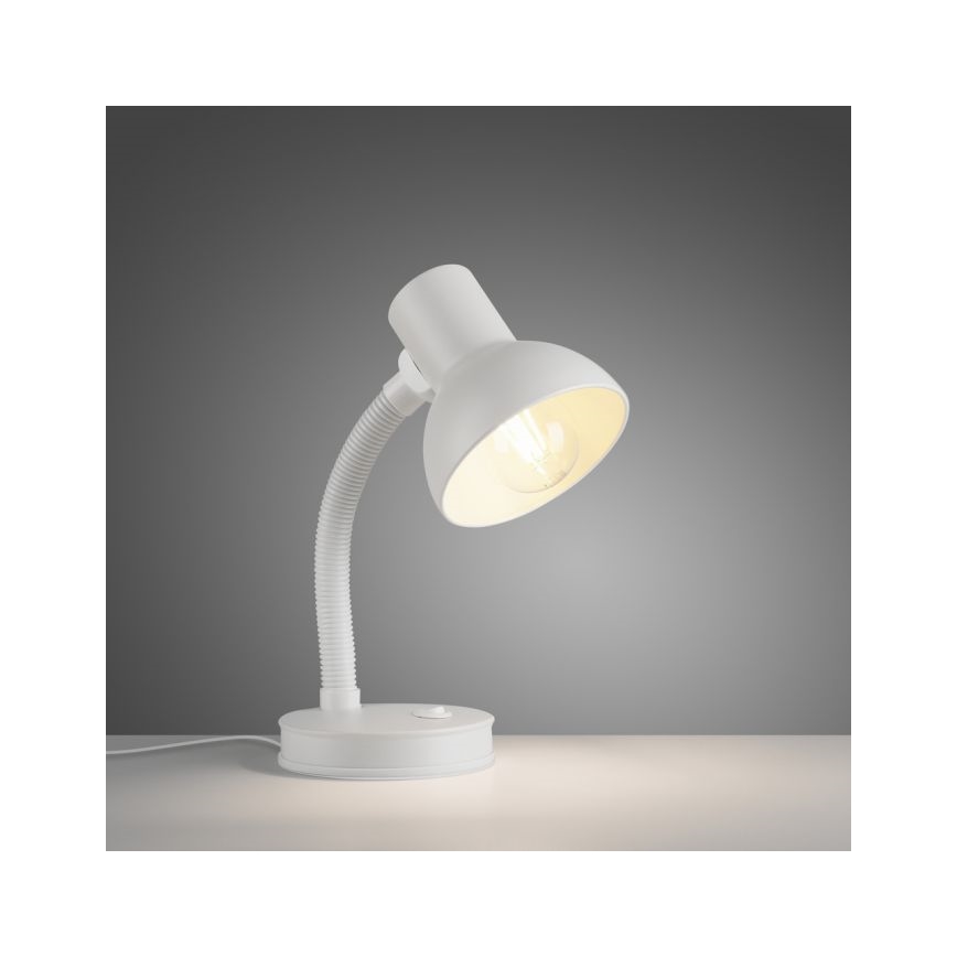 JUST LIGHT. 11080-16 - Flexibele bureaulamp FLEXI 1xE27/25W/230V wit