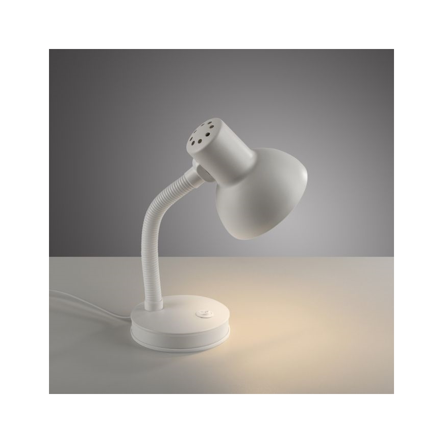 JUST LIGHT. 11080-16 - Flexibele bureaulamp FLEXI 1xE27/25W/230V wit