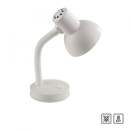 JUST LIGHT. 11080-16 - Flexibele bureaulamp FLEXI 1xE27/25W/230V wit