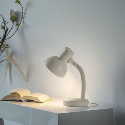 JUST LIGHT. 11080-16 - Flexibele tafellamp FLEXI 1xE27/25W/230V wit