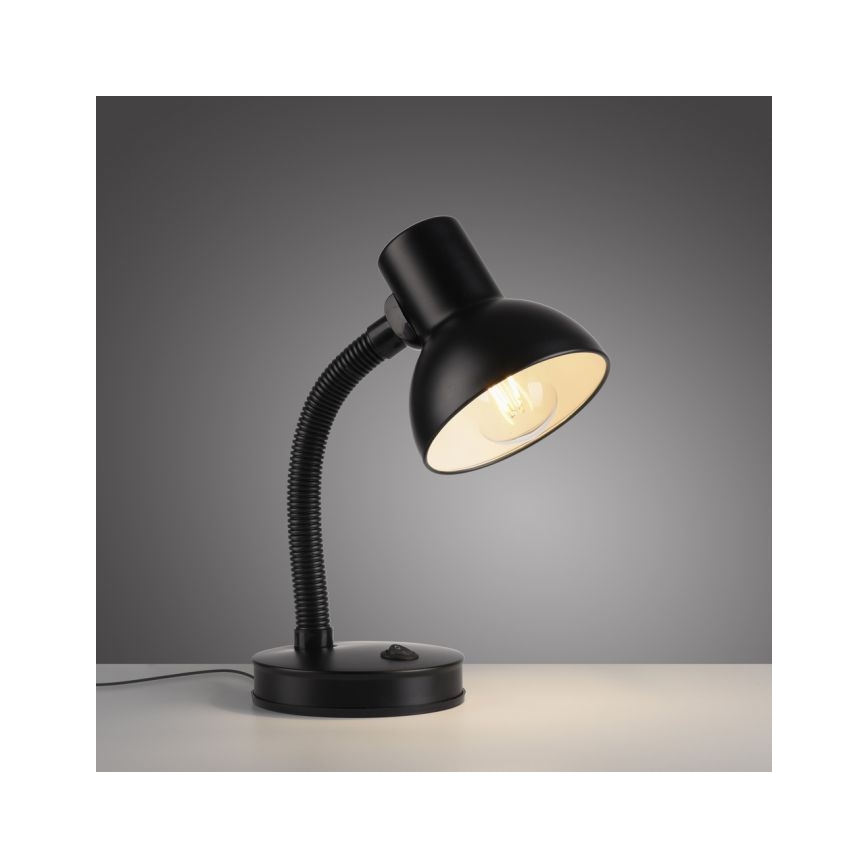 JUST LIGHT. 11080-18 - Flexibele bureaulamp FLEXI 1xE27/25W/230V zwart