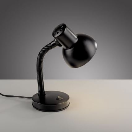 JUST LIGHT. 11080-18 - Flexibele tafellamp FLEXI 1xE27/25W/230V zwart