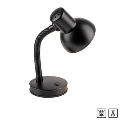JUST LIGHT. 11080-18 - Flexibele tafellamp FLEXI 1xE27/25W/230V zwart
