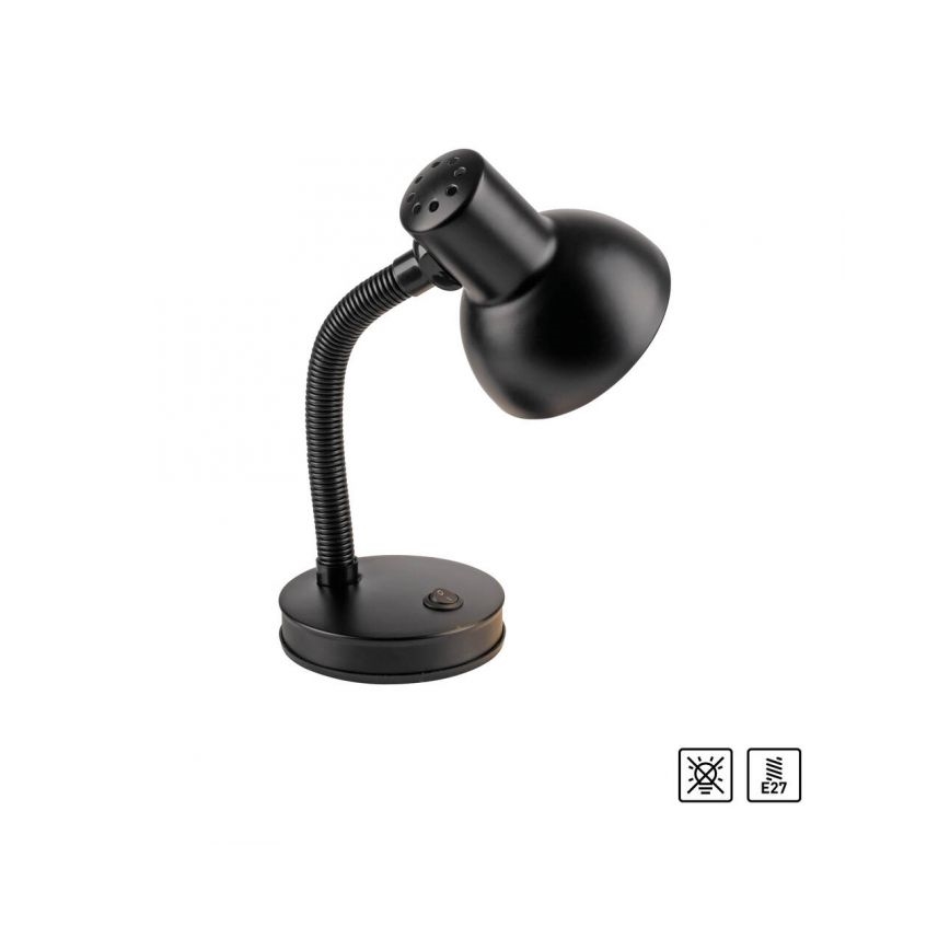JUST LIGHT. 11080-18 - Flexibele tafellamp FLEXI 1xE27/25W/230V zwart