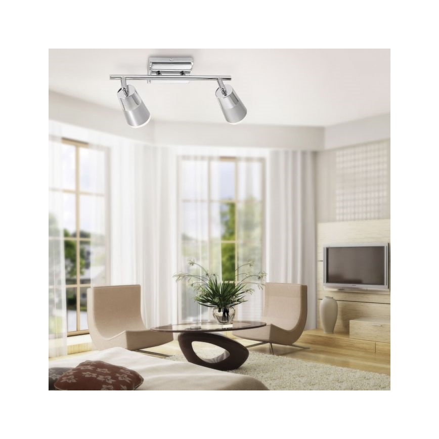 JUST LIGHT. 11229-17 - LED spot DALLI 2xLED/3,5W/230V glanzend chroom