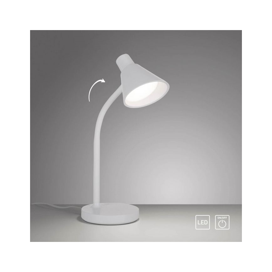 JUST LIGHT. 11248-16 - LED Flexibele bureaulamp PIXIE LED/4,5W/230V wit