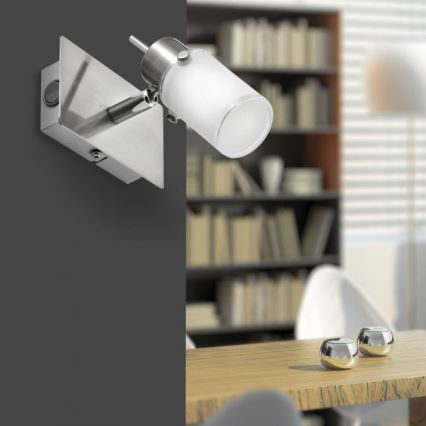 JUST LIGHT. 11931-55 - LED Wandspot MAX 1xGU10/4W/230V mat chroom