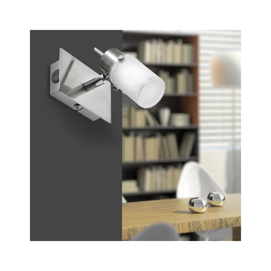 JUST LIGHT. 11931-55 - LED Wandspot MAX 1xGU10/4W/230V mat chroom
