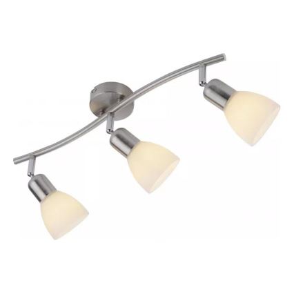 JUST LIGHT. 11953-55 - Plafondspot KARO 3xE14/40W/230V mat chroom