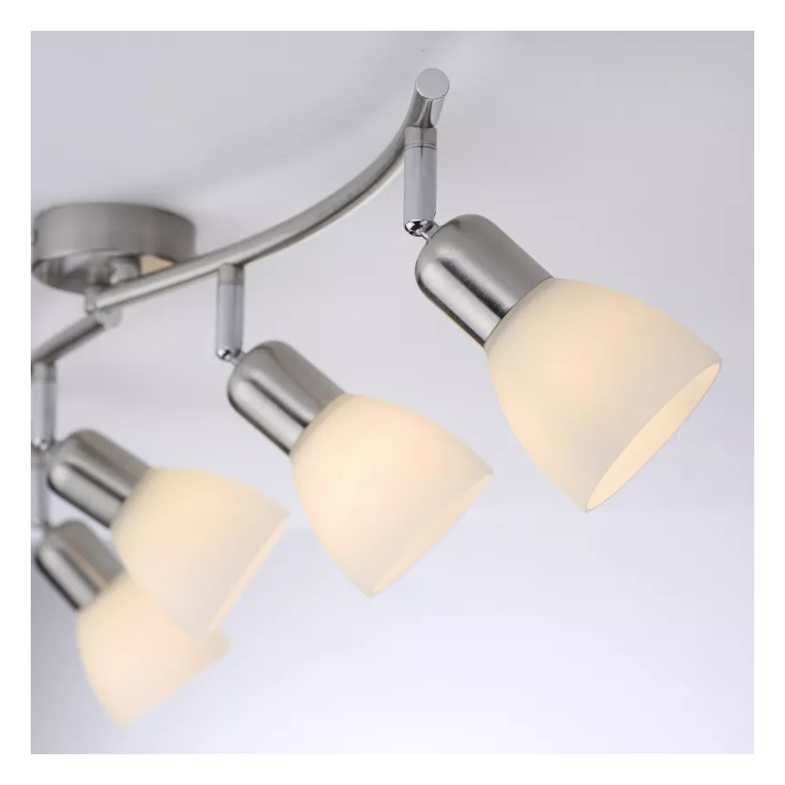 JUST LIGHT. 11954-55 - Plafondspot KARO 4xE14/40W/230V mat chroom