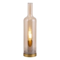 JUST LIGHT. 14006-27 - Tafellamp BOTTLE 1xE14/25W/230V beige/rookkleurig
