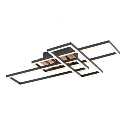 JUST LIGHT. 14051-79 - LED-plafondlamp AKUSTIKA LED/20,5W/230V eiken/zwart