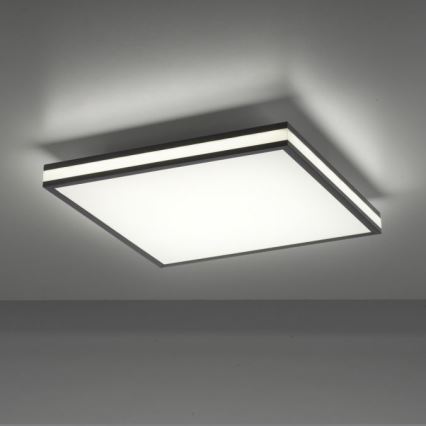 JUST LIGHT. 14110-18 - LED RGBW Dimbare plafondlamp MARIO BLACK LED/19,5W/230V 2700-5000K + afstandsbediening