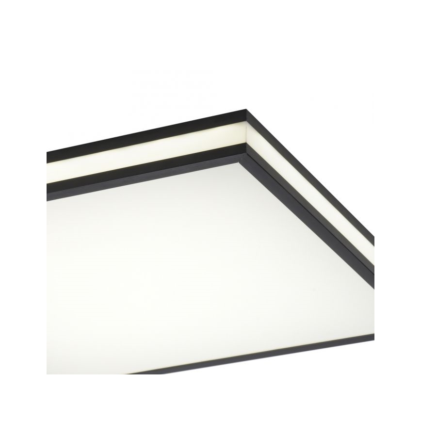 JUST LIGHT. 14110-18 - LED RGBW Dimbare plafondlamp MARIO BLACK LED/19,5W/230V 2700-5000K + afstandsbediening