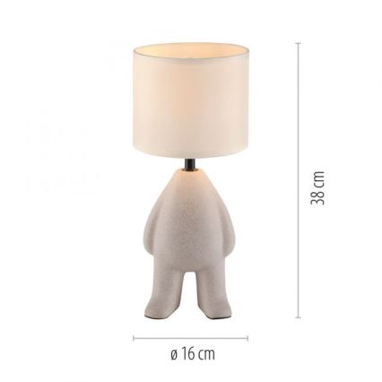 JUST LIGHT. 14191-39 - Tafellamp TED 1xE27/25W/230V beige