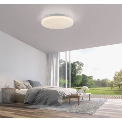 JUST LIGHT. 14275-16 - LED Plafondlamp URANUS LED/10W/230V diameter 26 cm wit