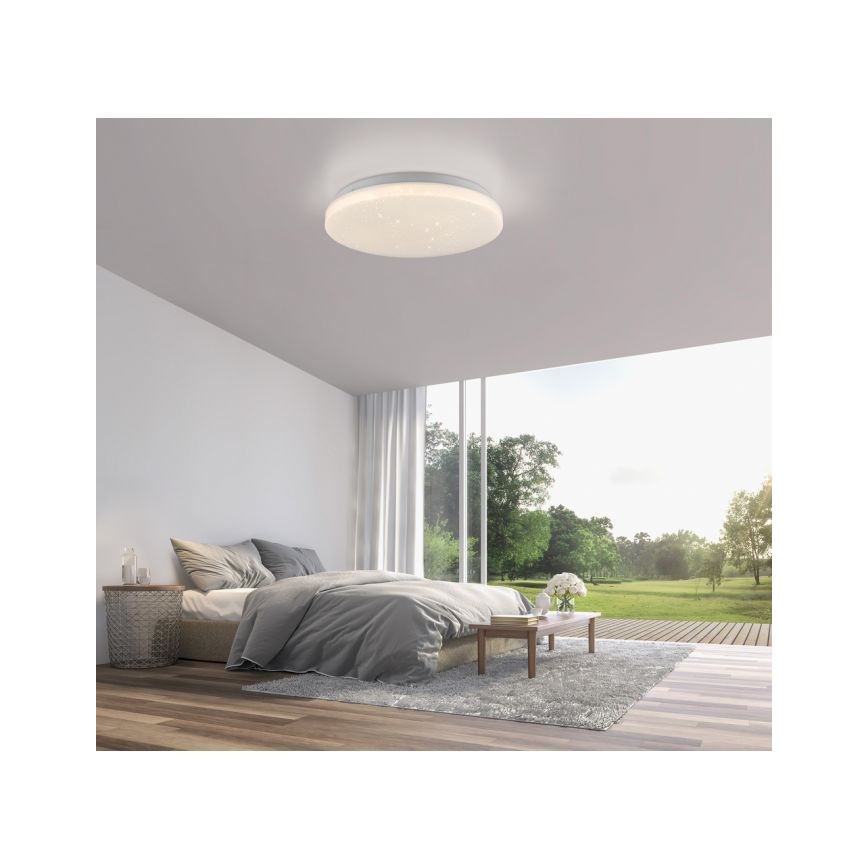 JUST LIGHT. 14275-16 - LED Plafondlamp URANUS LED/10W/230V diameter 26 cm wit