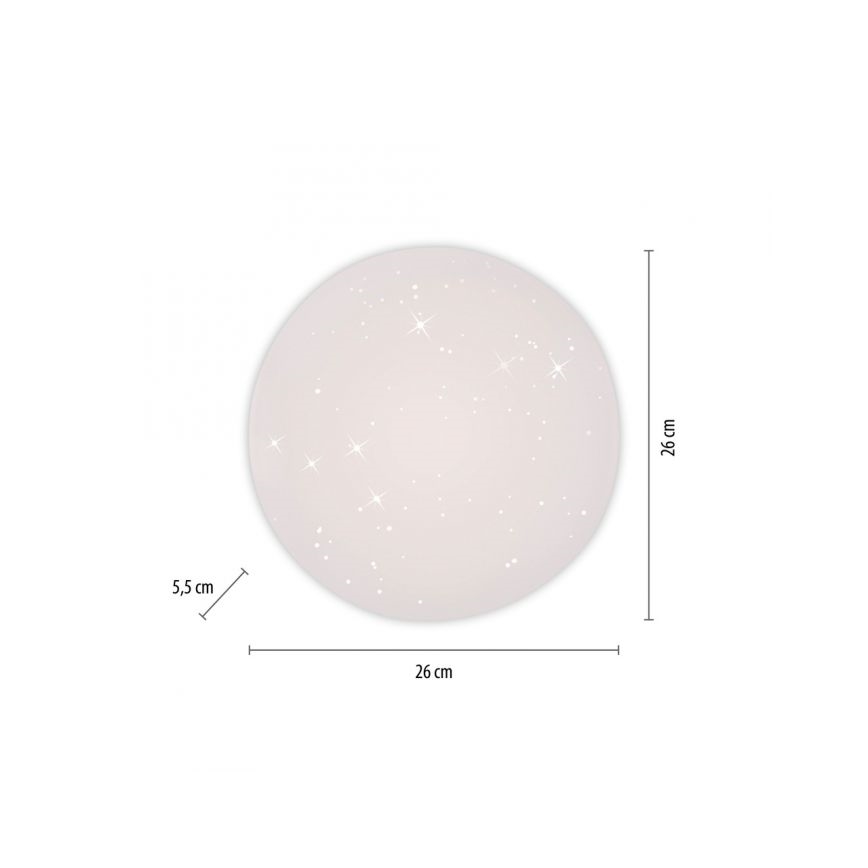 JUST LIGHT. 14275-16 - LED Plafondlamp URANUS LED/10W/230V diameter 26 cm wit