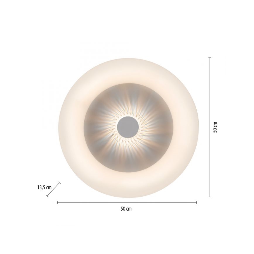 JUST LIGHT. 14383-16 - Dimbare LED Plafondlamp VERTIGO LED/26W/230V 2700-5000K wit + afstandsbediening