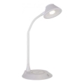 JUST LIGHT. 14414-16 - LED Dimbare flexibele tafellamp met draadloos opladen PUCKI LED/4,5W/230V wit