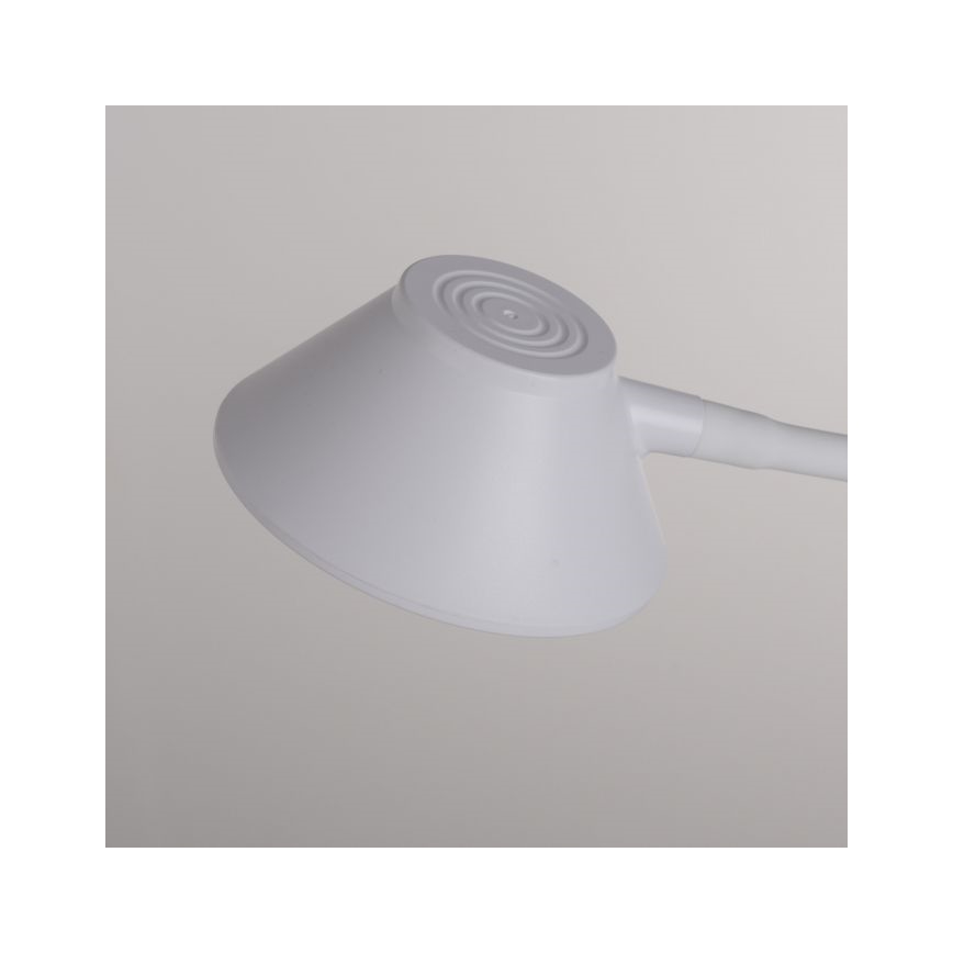 JUST LIGHT. 14414-16 - Dimmbare Flexibele Touch Tafellamp met Draadloos Opladen PUCKI LED/4,5W/230V wit