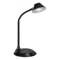 JUST LIGHT. 14414-18 - Dimbare flexibele bureaulamp met draadloos opladen PUCKI LED/4,5W/230V zwart