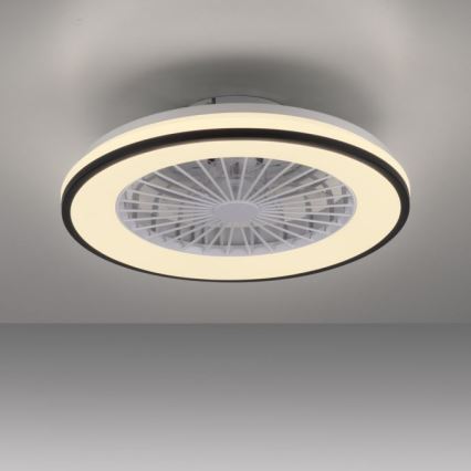 JUST LIGHT. 14447-18 - LED RGBW Dimbare plafondventilator met een licht LENO LED/44W/230V 3000-6500K diameter 48,6 cm wit + afstandsbediening