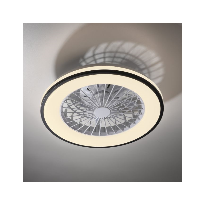 JUST LIGHT. 14447-18 - LED RGBW Dimbare plafondventilator met een licht LENO LED/44W/230V 3000-6500K diameter 48,6 cm wit + afstandsbediening